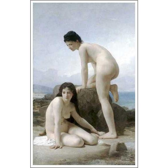 最安値で  複製画 送料無料 直筆 額付き オーダーメイド 名画 贈り物 模写ブグロー「二人の裸婦」F20(72.7×60.6cm)プレゼント 油絵 油彩画 絵画 洋画