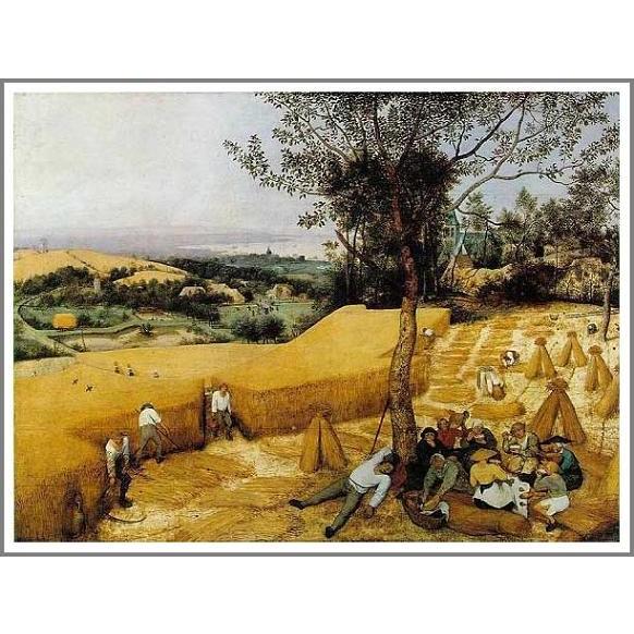 複製画 送料無料 絵画 油彩画 油絵 模写ピーテル・ブリューゲル「穀物 