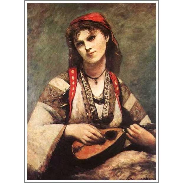 全日本送料無料 複製画 送料無料 絵画 油彩画 油絵 模写カミーユ コロー マンドリンを弾くジプシー F30 91 0 72 7cm プレゼント 贈り物 名画 オーダーメイド 額付き 直筆 Corot1 F30 絵画油絵複製画販売 アート名画館 通販 Yahoo ショッピング 数量限定