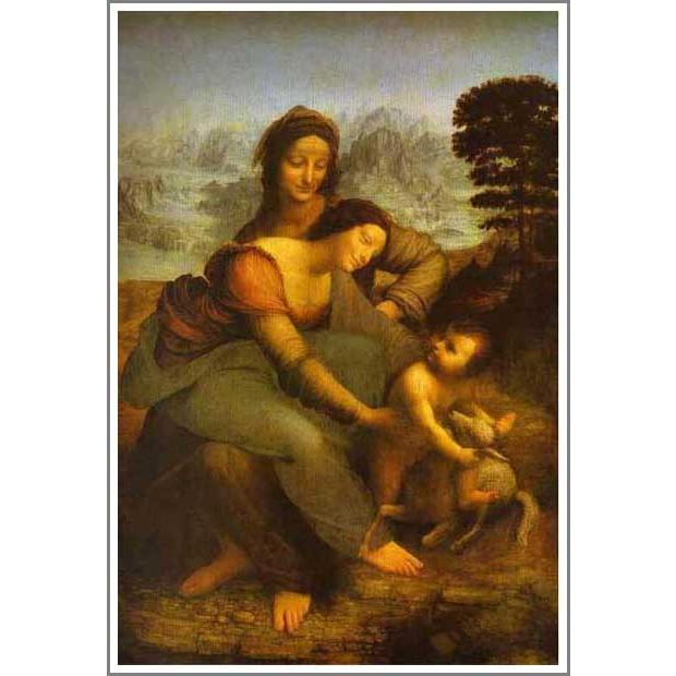 油彩画 子供と女性の風景 アーティストの娘、ジュリーと彼女の乳母、1884年