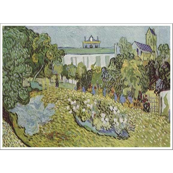 複製画 送料無料 絵画 油彩画 油絵 模写フィンセント・ファン・ゴッホ「ドービニーの庭」F15(65.2×53.0cm)プレゼント 贈り物 名画 オーダーメイド 額付き 直筆