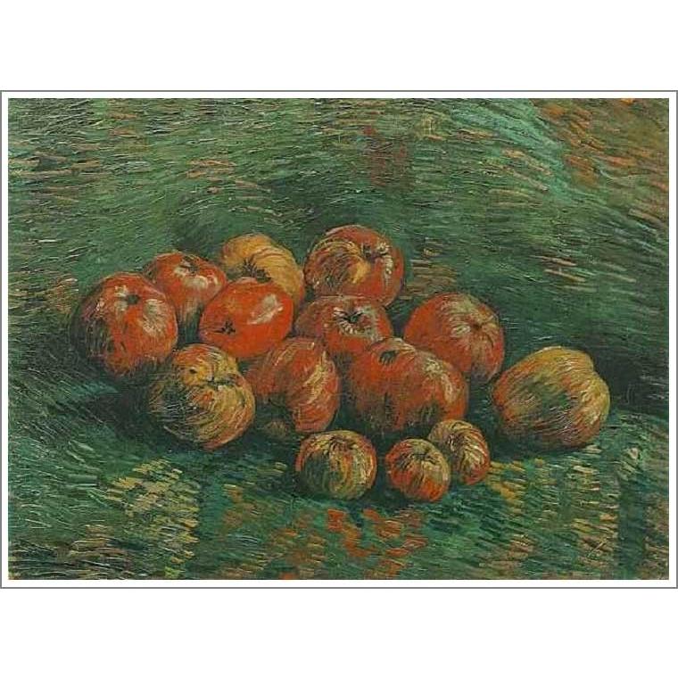 【貨物輸送無料】図画：フィン仙・信奉者・ゴッホ「林檎のある静物画」●大きさF15(65.2×53.0珊)●図画（油彩書きうつす画）購入注文御手伝いさん生み出すこと 洋画-絵画-美術、工芸品