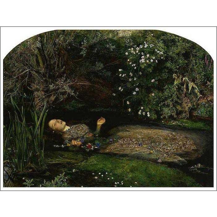 オフィーリア ミレイ　油彩画　額装品　アート オフィーリア ミレイ 油彩画 額装品 アート - メルカリ