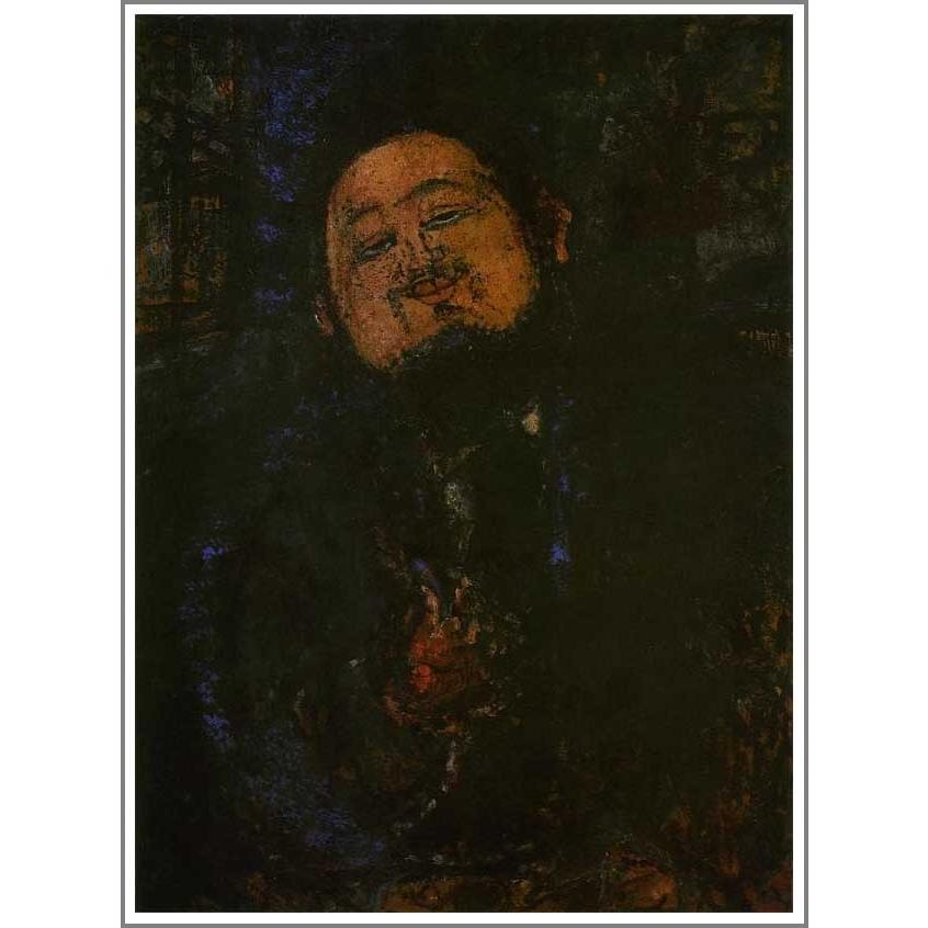 絵画：アメデオ・モディリアーニ「ディエゴ・リベラの肖像」●サイズF15(65.2×53.0cm)●絵画（油絵複製画）オーダーメイド制作