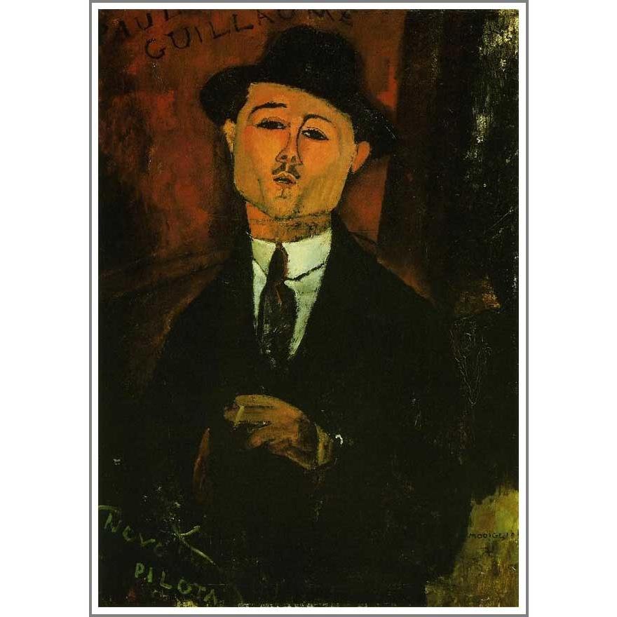 【送料無料】絵画：アメデオ・モディリアーニ「ポール・ギヨームの肖像２」●サイズF6(41.0×31.8cm)●絵画（油絵複製画）オーダーメイド制作