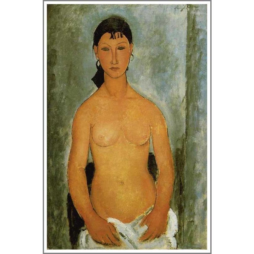 書きうつす画 貨物輸送無料 図画 油画画 油彩 書きうつすアメデオ・モディリアーニ「立てる裸婦」F15(65.2×53.0珊)差し上げ物 差し上げ物 名曲 購入注文御手伝いさん 額付き添い人 自筆 楽器、手芸、コレクション-洋画-美術、工芸品