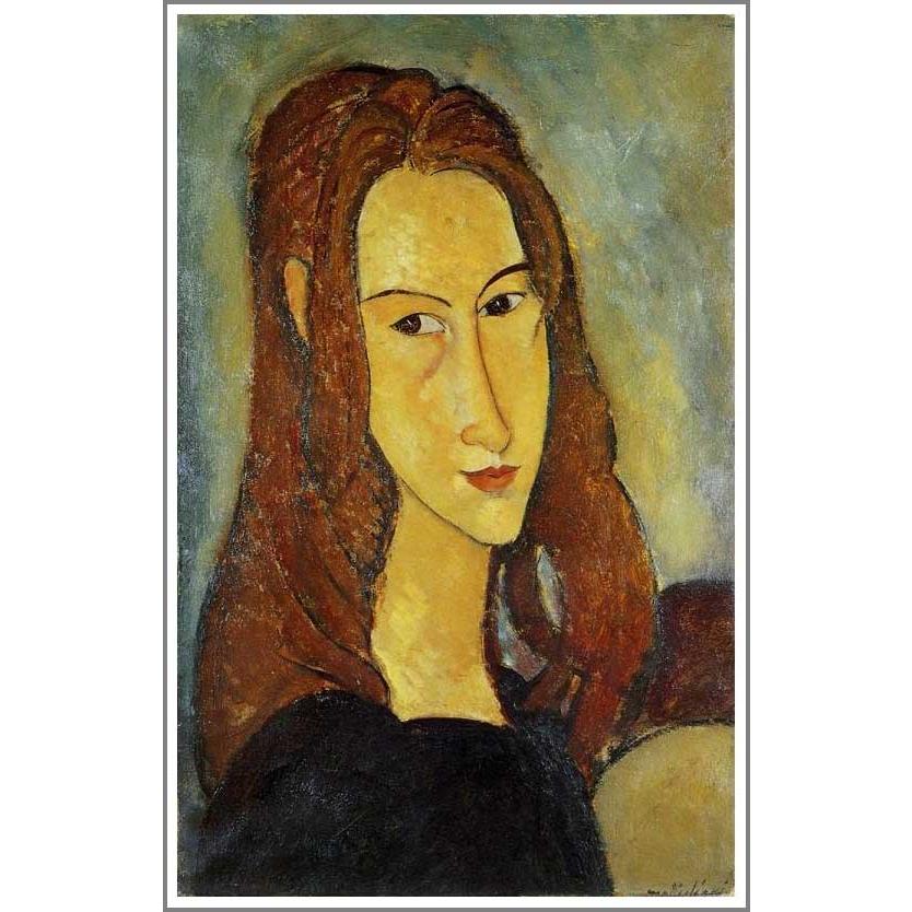 送料無料】絵画：アメデオ・モディリアーニ「若い女の肖像（ジャンヌ