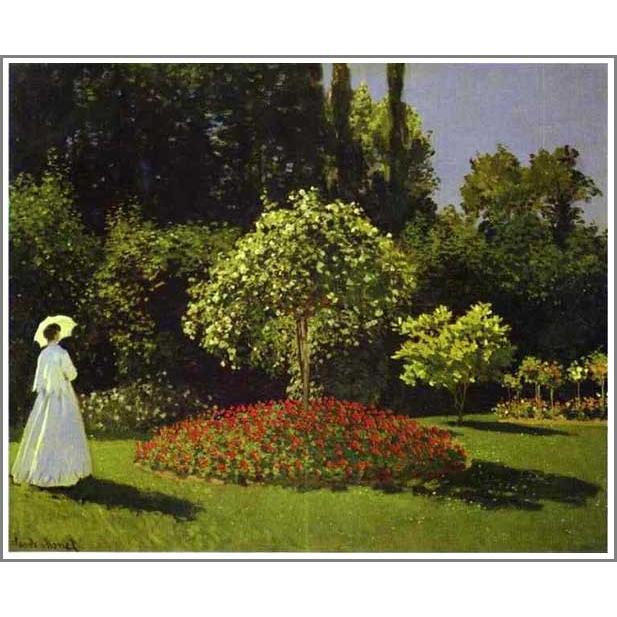 複製画 送料無料 絵画 油彩画 油絵 模写クロード・モネ「サンタドレス