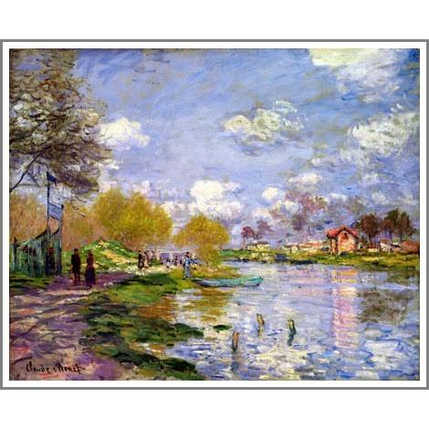 複製画 送料無料 絵画 油彩画 油絵 模写クロード・モネ「アルジャン