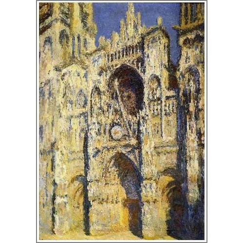複製画 送料無料 絵画 油彩画 油絵 模写クロード・モネ「ルーアン大聖堂」F30(91.0×72.7cm)プレゼント 贈り物 名画 オーダーメイド 額付き 直筆