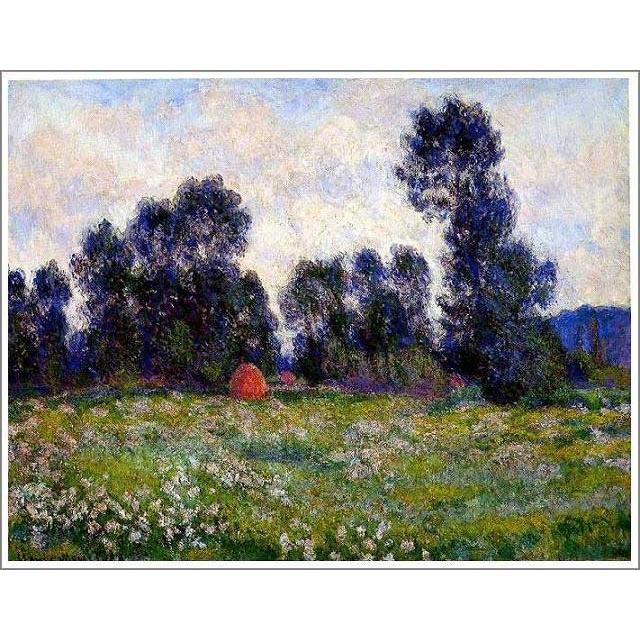 複製画 送料無料 絵画 油彩画 油絵 模写クロード・モネ「ジヴェルニー