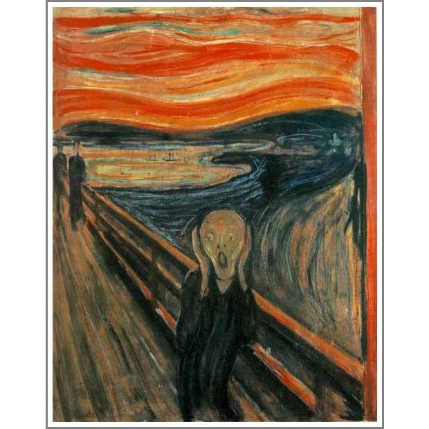 絵画、デジタルアート、叫ぶ少女　版画　写真印刷 複製画 送料無料 絵画 油彩画 油絵 模写エドヴァルド・ムンク「叫び