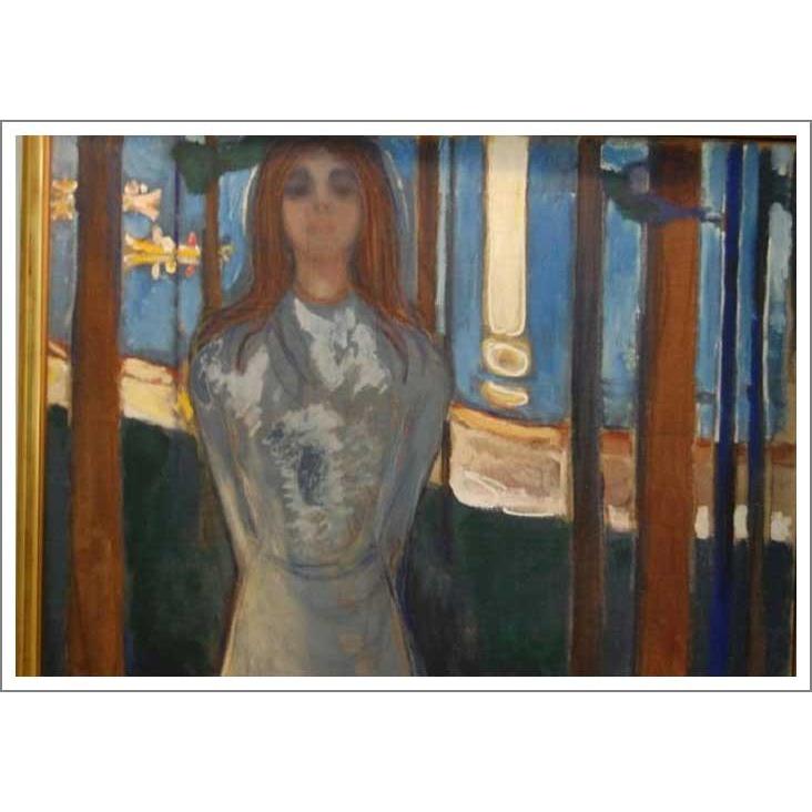 複製画 送料無料 絵画 油彩画 油絵 模写エドヴァルド・ムンク「声・夏