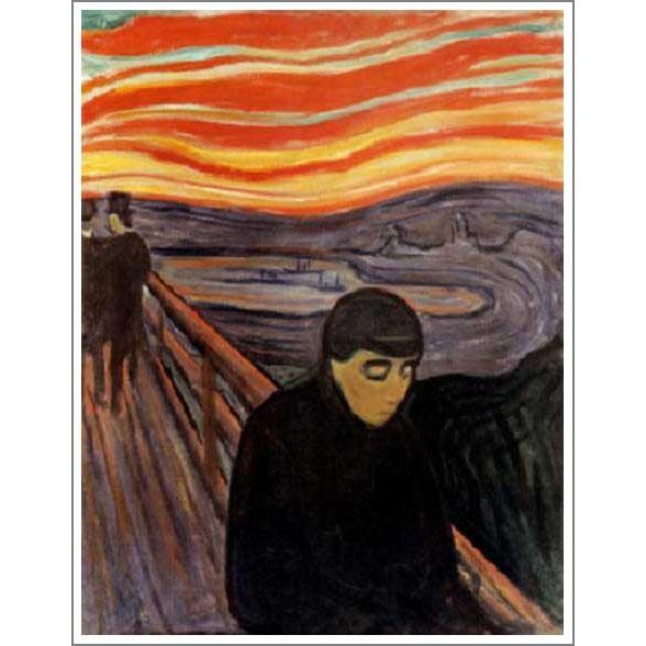 複製画 送料無料 絵画 油彩画 油絵 模写エドヴァルド・ムンク「絶望