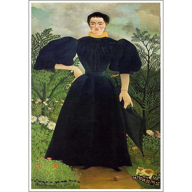 複製画 送料無料 絵画 油彩画 油絵 模写アンリ・ルソー「女性の