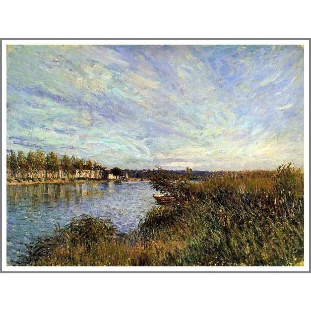 複製画 送料無料 絵画 油彩画 油絵 模写アルフレッド・シスレー「サン