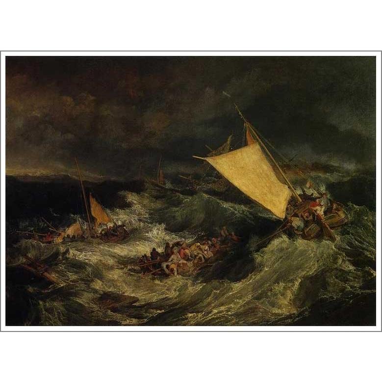 複製画 送料無料 絵画 油彩画 油絵 模写ウィリアム・ターナー「難破船