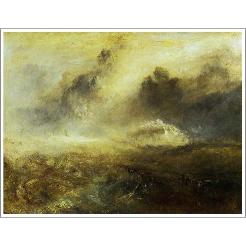 複製画 送料無料 絵画 油彩画 油絵 模写ウィリアム・ターナー「難破船