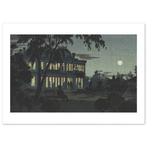 井上安治 作品 A3サイズ 鹿鳴館 ポスター 複製画 グッズ 絵画 おしゃれ