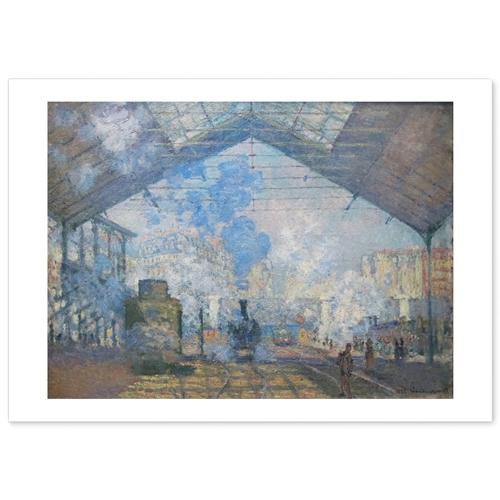 クロード モネ サン ラザール駅 A3サイズ ポスター モネの絵 グッズ