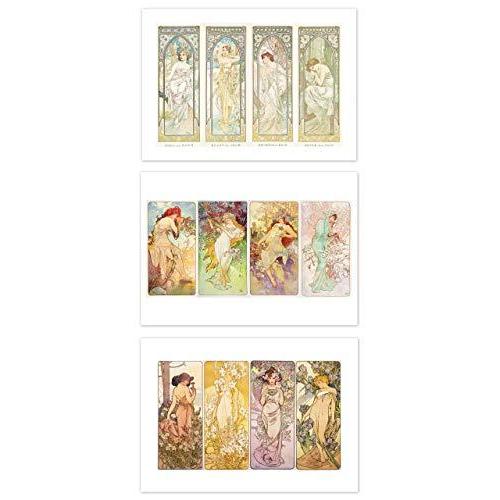 ポスター アルフォンス ミュシャ 四つの時の流れ 四季 四つの花 サイズ 3枚セット 日本製 インテリア 壁紙用 絵画 アートポスター 2755 アートポスターギャラリー 通販 Yahoo ショッピング