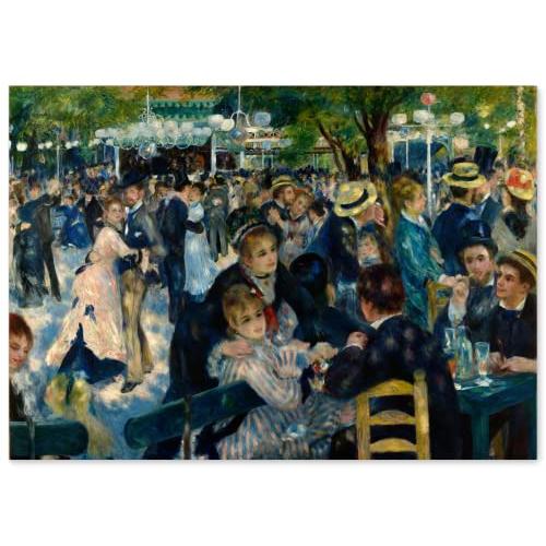 ルノワール　ムーラン・ド・ラ・ギャレットの舞踏会　水晶絵　絵画　絵　アート　壁掛 絵画 ミュージアムアートシリーズ ルノワール「ムーラン ド ラ