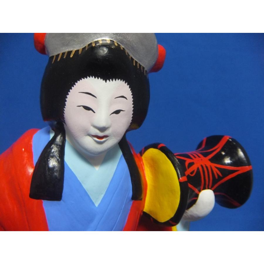 中山土人形の「静御前と狐忠信」一対 : アート.ギヤラリー六本木