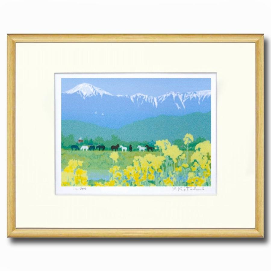 半額品 吉岡浩太郎 高原 四ッ切 ナチュラル シルクスクリーン 版画 新品 額付 作者直筆サイン 風景画 菜の花 草原 Aha Yba 038n 新品 Www Teslaimagem Com Br