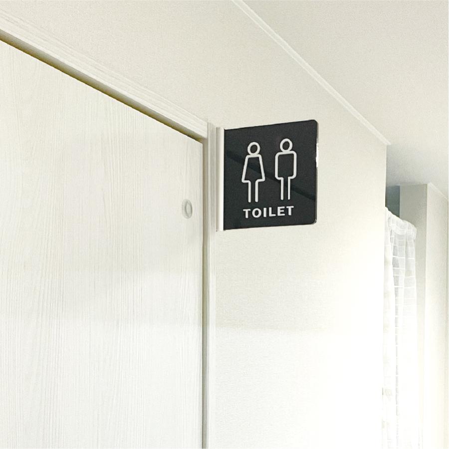 トイレ突出サイン トイレ ピクト アクリル 選べるサイズ 室名 プレート美容室 飲食店 |  | 04