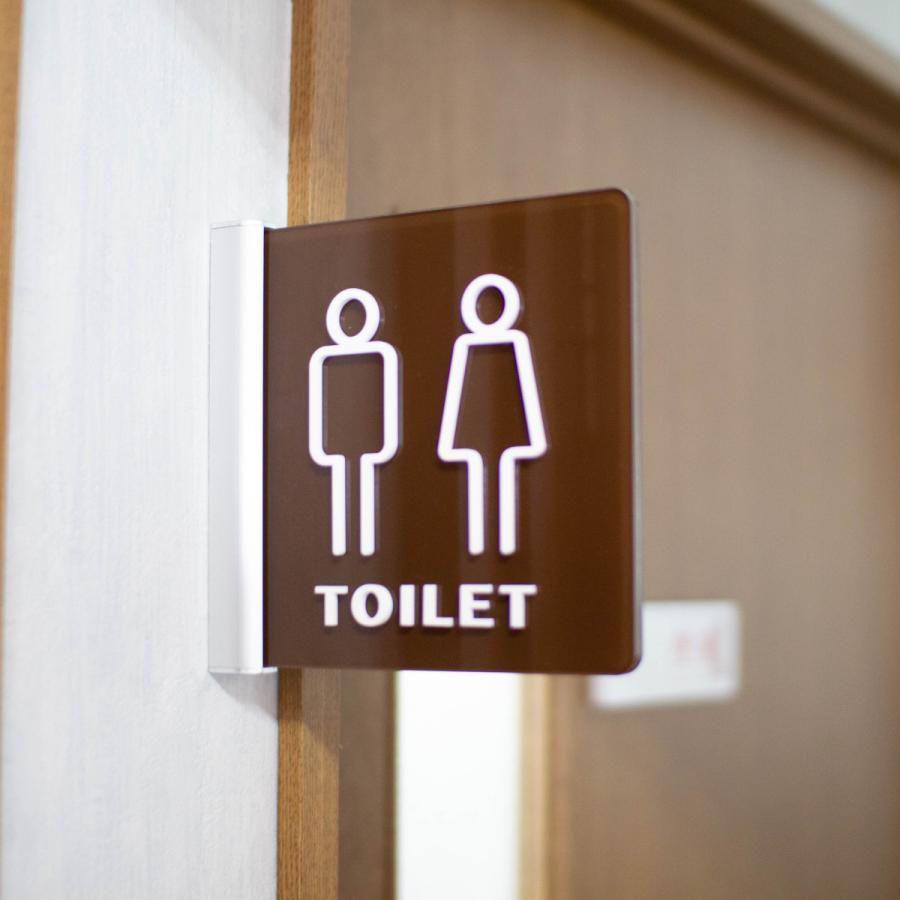 トイレ突出サイン トイレ ピクト アクリル 選べるサイズ 室名 プレート美容室 飲食店 |  | 04