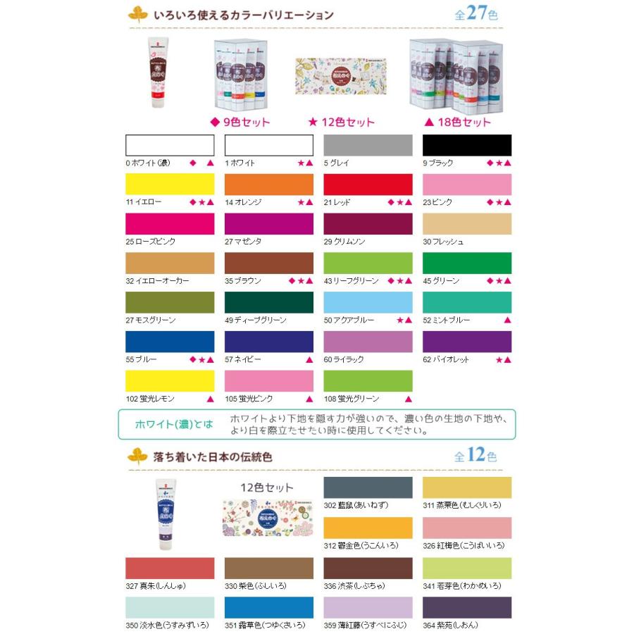 染色用品 ターナー色彩 布えのぐ 20ｍｌチューブ入り １２色セット  （623296）布用絵具 染色 捺染 布 布用 絵の具 染料 布絵具 洗濯可能絵具