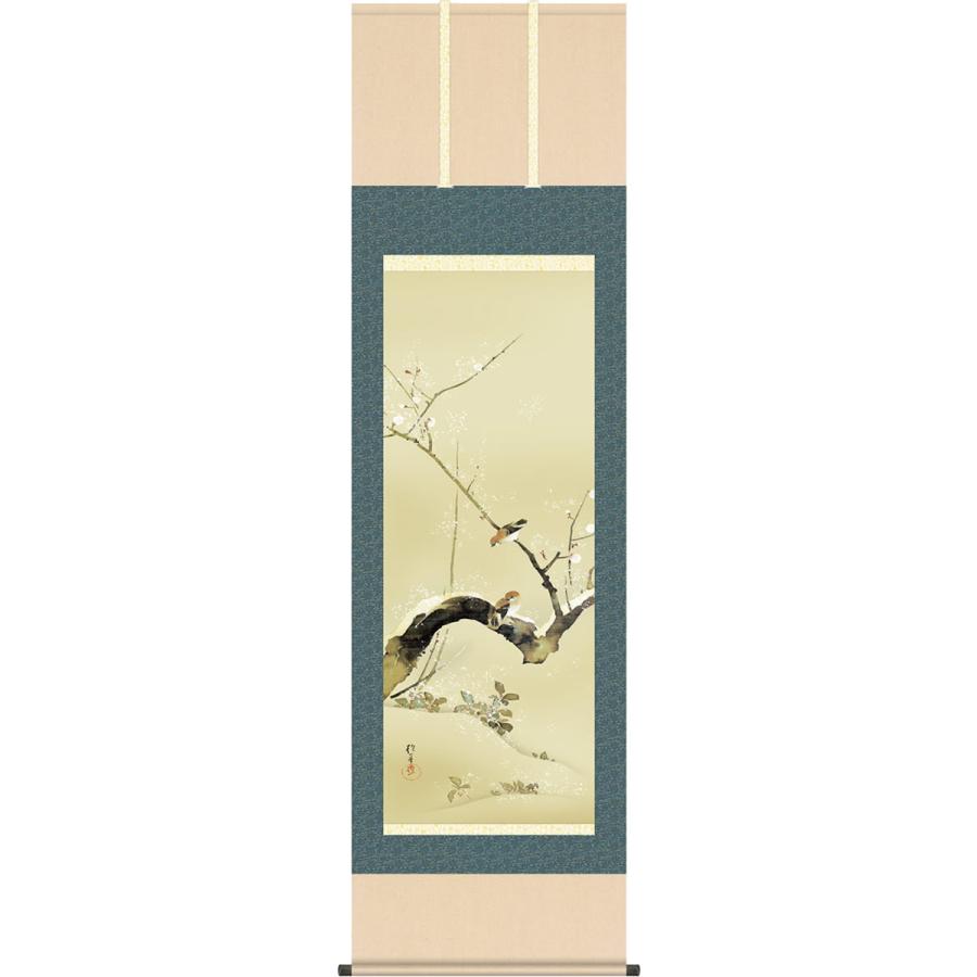 掛け軸 掛軸 酒井 抱一（さかいほういつ）・ 梅、雀（うめ、すずめ