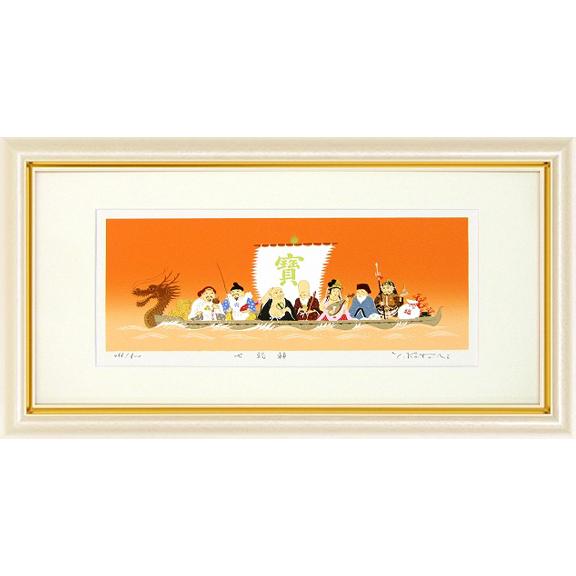 絵画 吉岡浩太郎 七福神 版画 インテリア : 絵画生活 - 通販 - Yahoo