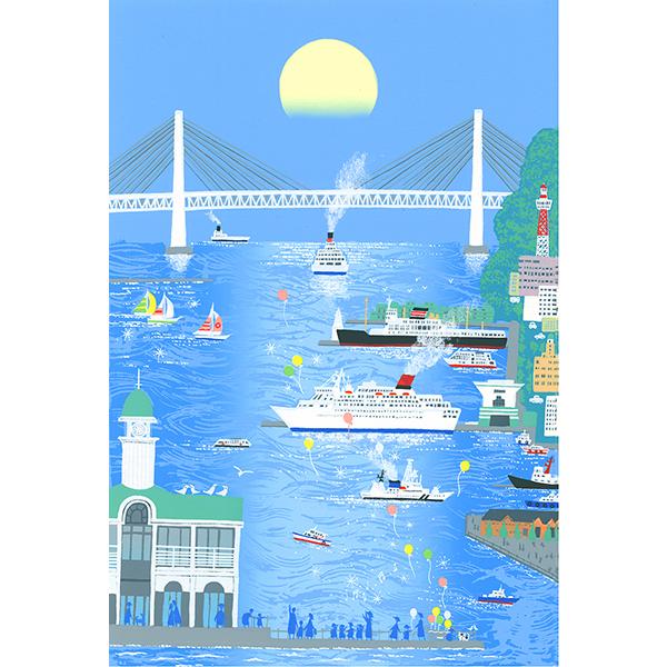 シルクスクリーン版画　絵画　吉岡浩太郎 出航 版画 現代アート インテリア 絵画 吉岡浩太郎 出航 版画 現代アート インテリア | 吉岡浩太郎