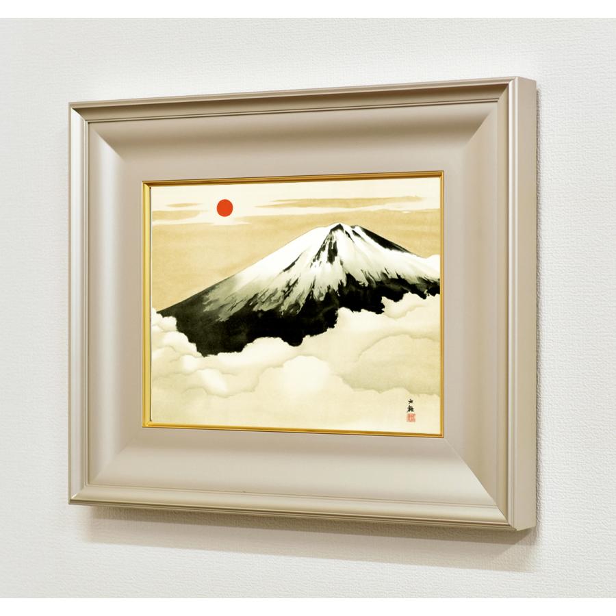 【 横山大観 『霊峰不二』 】　肉筆　墨画淡彩　額装 横山大観『霊峰不二』掛軸【ポイント5％還元中】 : アートの友