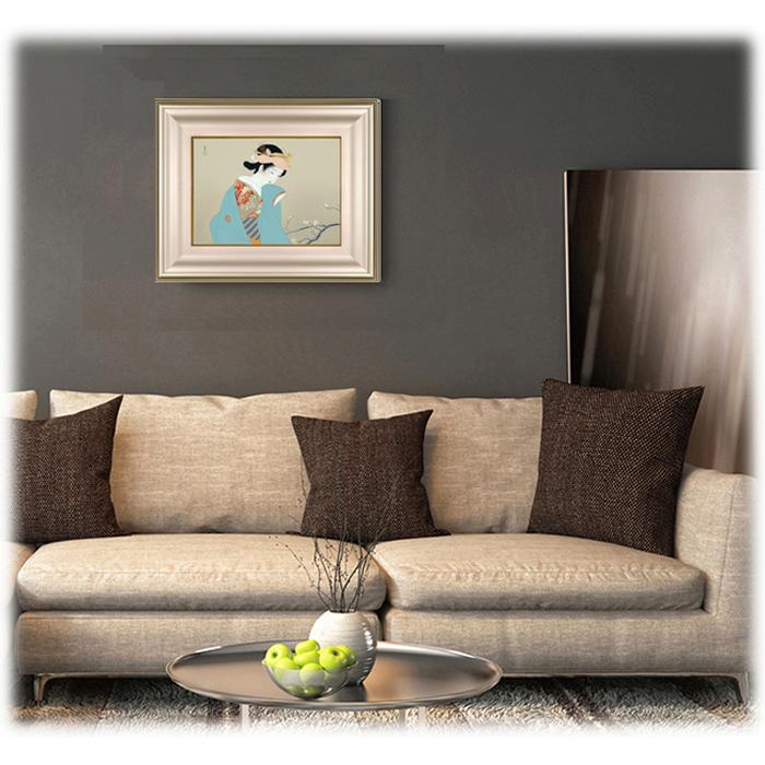 日本の名画 上村松園 春芳（しゅんぽう） F8 [g4-bn033-F8] インテリア