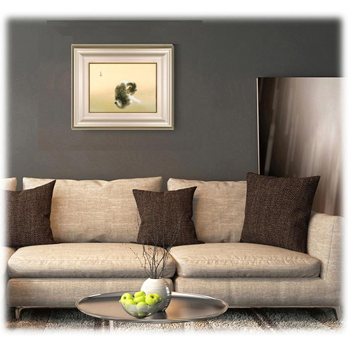 絵画 竹内栖鳳（たけうちせいほう）・ 斑猫 (はんびょう ） 日本