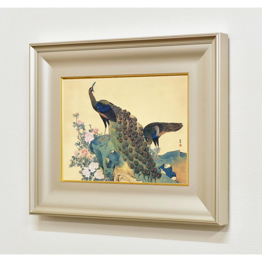 絵画 円山応挙 （まるやまおうきょ） 牡丹孔雀図（ぼたんくじゃくず