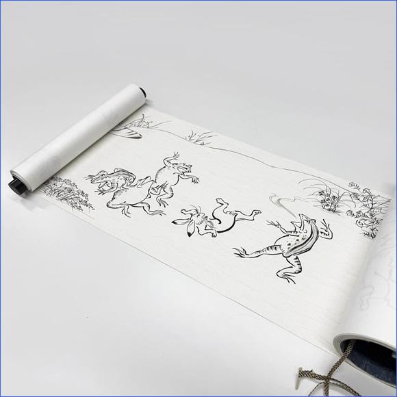 巻物 国宝 鳥獣戯画 （ちょうじゅうぎが）（甲巻）巻子 恵風 : 絵画