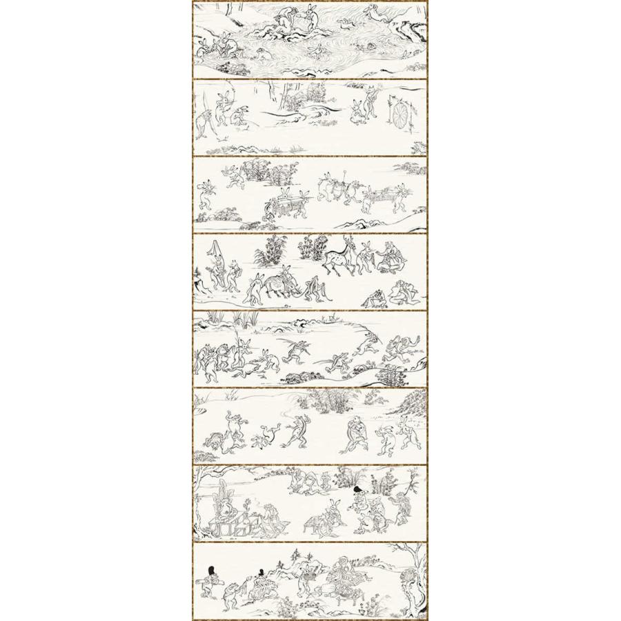 掛け軸 国宝 鳥獣戯画 （ちょうじゅうぎが） 恵風 尺五 : 絵画生活
