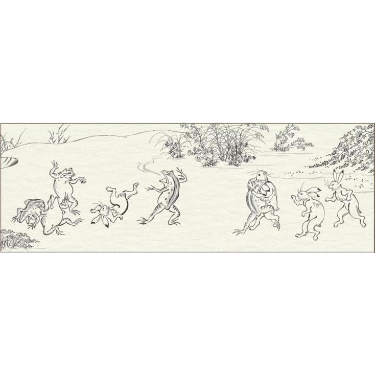 国宝　絵画　鳥獣戯画 （ ちょうじゅうぎが ） 日本画　恵風