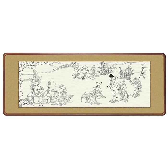 鳥獣戯画 額装品 日本画　複製品 国宝 絵画 鳥獣戯画 （ ちょうじゅうぎが ） 日本画 恵風 : 絵画生活