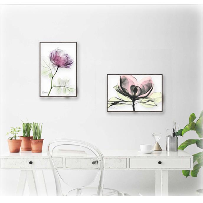 レントゲンキャンパスアート ピンクマグノリア 現代アート