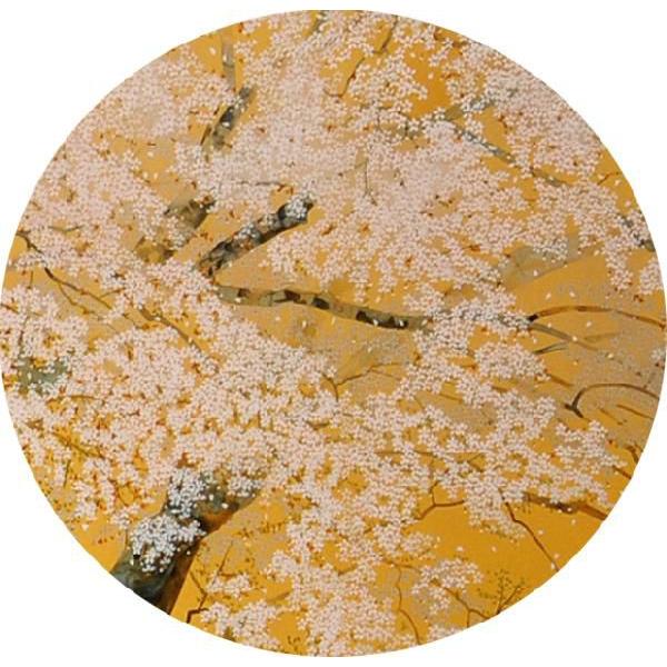 中島千波・一心行の桜（いっしんぎょうのさくら）（四曲一隻屏風