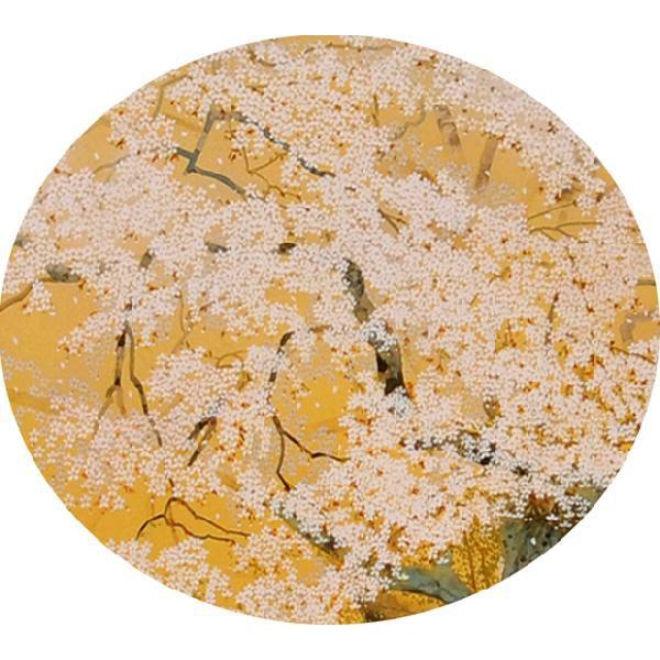 中島千波・一心行の桜（いっしんぎょうのさくら）（四曲一隻屏風