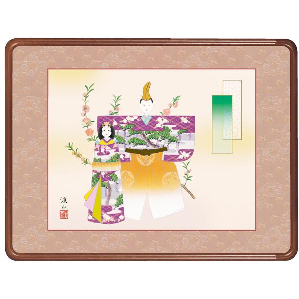 絵画 伊藤渓山・立雛