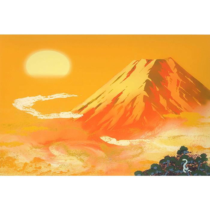 絵画 吉岡浩太郎 金運白蛇 版画 吉祥縁起画 干支 インテリア : 絵画