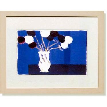 絵画 カトラン・青い基調のアネモノ インテリア 花 : 絵画生活 - 通販