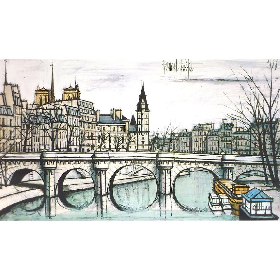 絵画 ビュッフェ シテ島 シルクスクリーン刷 （ Bernard Buffet