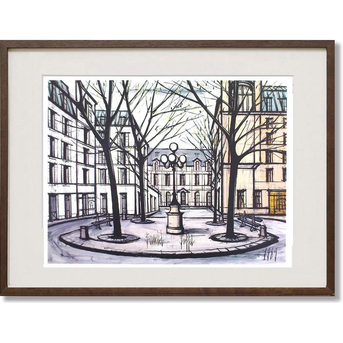 絵画 ビュッフェ フルステンベルグ広場 シルクスクリーン刷 （ Bernard